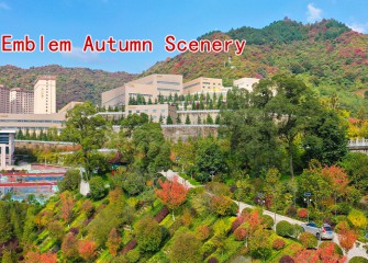 Golden Emblem Autumn Scenery